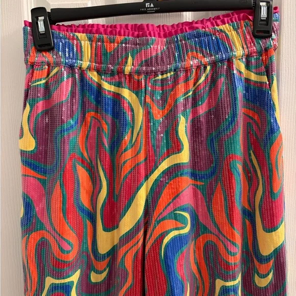 Alden Adair Elton Pants Wonderland Sequin NWT - Picture 4 of 9